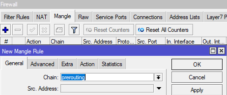 Настройка 2 провайдеров в MikroTik, prerouting mark connection