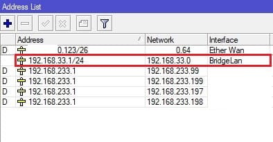 Настройка EoIP MikroTik, настройка IP адреса на локальном Bridge для MikroTik-2