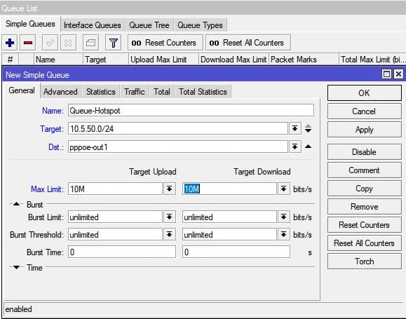 Настройка MikroTik Hotspot, ограничение скорости для гостевой сети