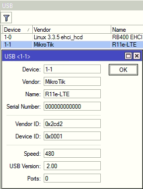 Настройка модема MikroTik R11e-LTE