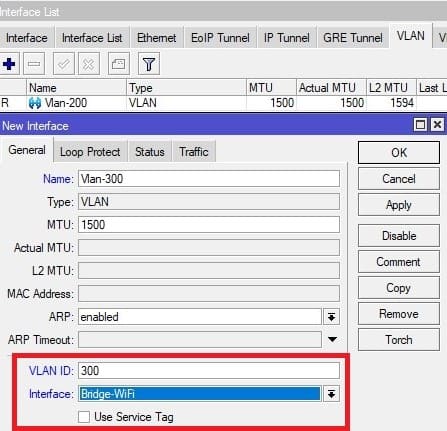 Настройка VLAN в CAPsMAN, добавление VLAN для WiFi клиентов сети типа LAN на MikroTik-1