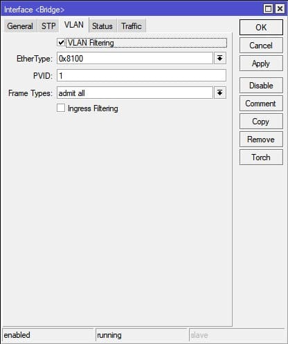 Настройка VLAN в MikroTik, создание Bridge интерфейса с использованием VLAN