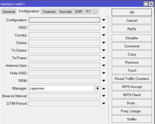 Настройка CAPsMAN для MikroTik AX, активировать capsman manager для 5G