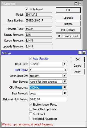 Роутер MikroTik не видит USB модем, задержка для подключения